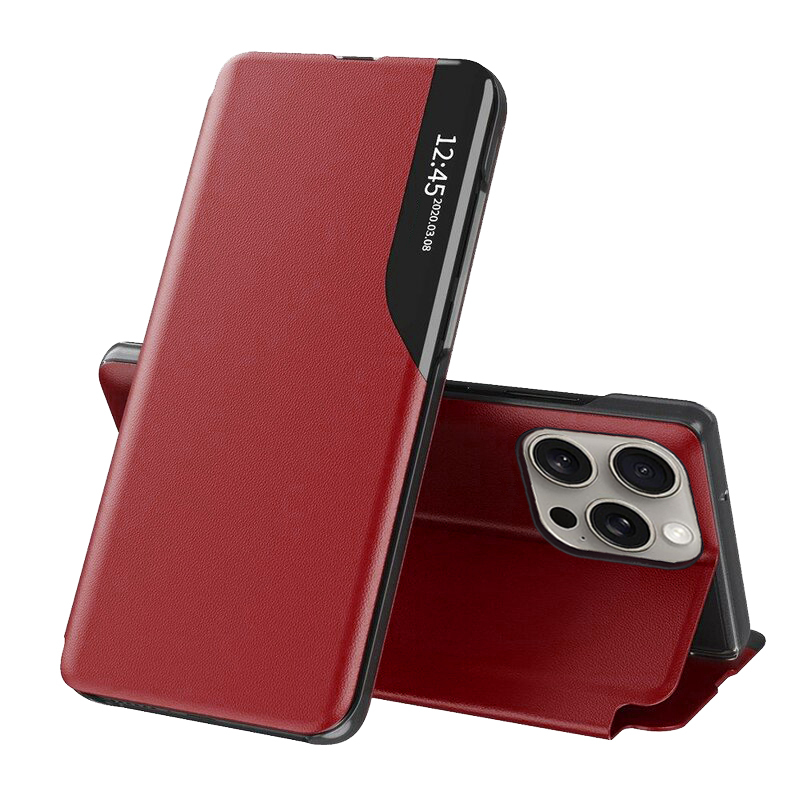 Techsuit eFoLD Series otvárací obal pre - iPhone 15 pro - Červená