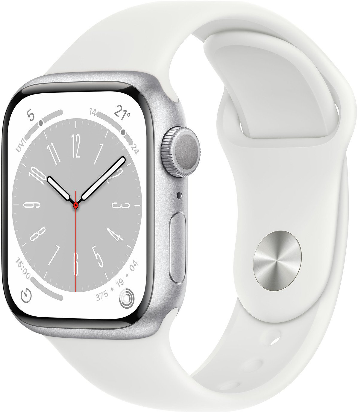Apple Watch Series 8, Aluminium 41 Silber mm