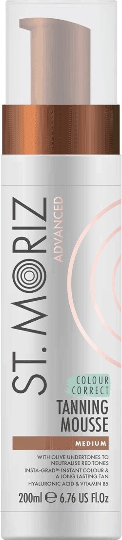 St.moriz Advanced Colour Correcting Self-tanning Mousse - Medium 200 ml