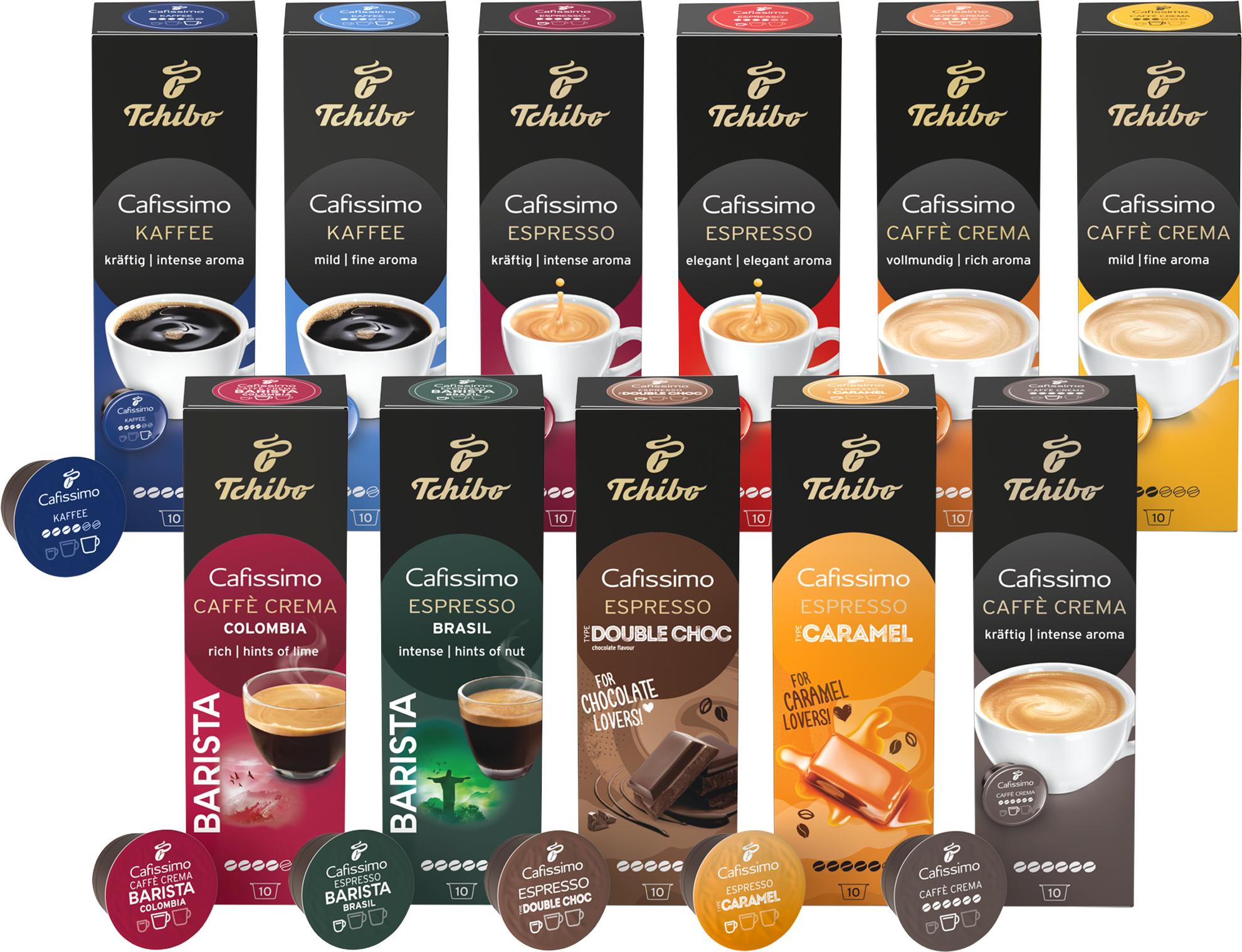 Tchibo Cafissimo Probierset verschiedene Sorten Caffè