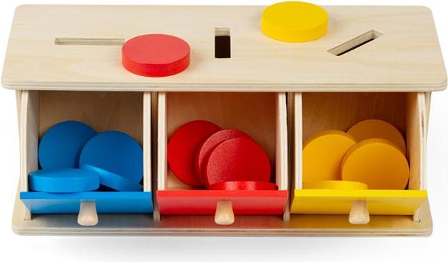 BigJigs Holz Sortierspiel Lernspielzeug Farberkennung Montessori 37012