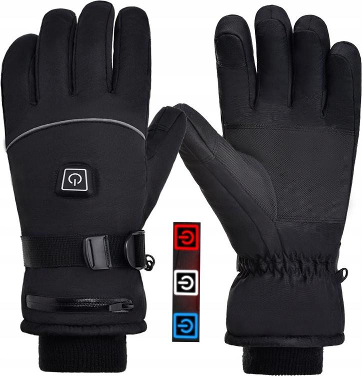 Guanti Riscaldati USB Donna E Uomo - Impermeabili, Antivento, Ricaricabili Con Batteria 6000mAh, 3 Livelli Calore, Touch Screen Per Sci E Outdoor - 4