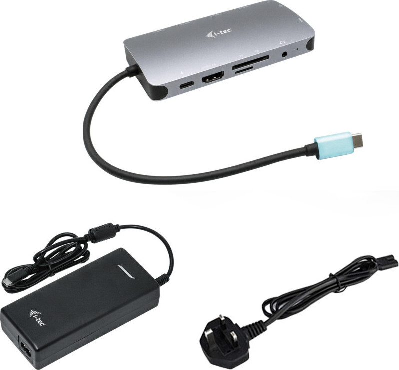 i-tec USB-C Metal Nano Dock HDMI/VGA s LAN + nabíjačka 112W