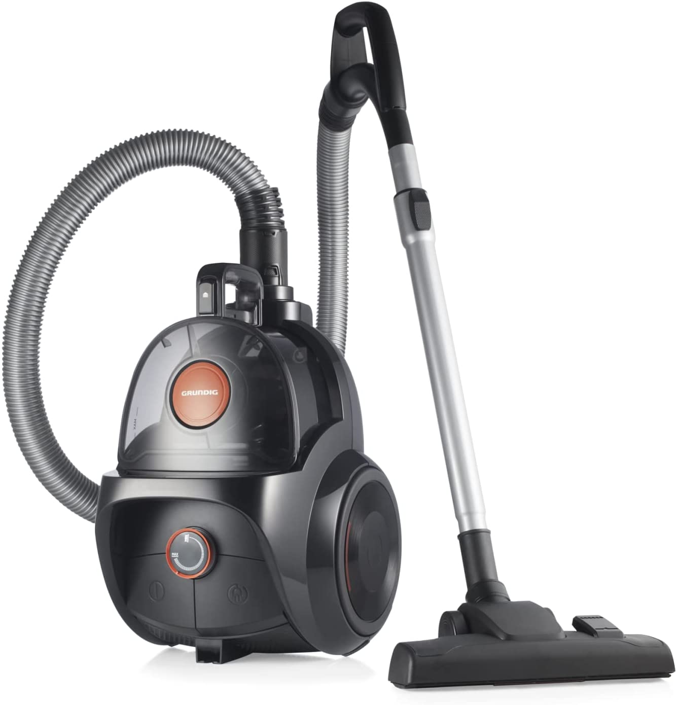 Grundig VCC 7170 ECO - Vysávač - čierny/terakotový