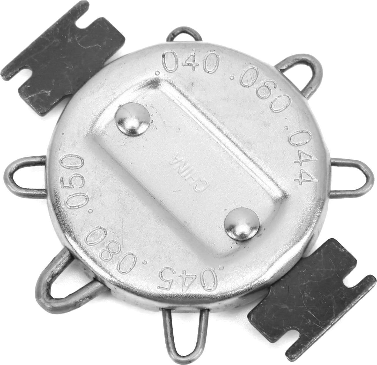 Cocosity Zündkerzenlehre 0.64?1.14mm 0.025?0.045in Motorradzubehör zum Messen EinstellenSchwarz Silber