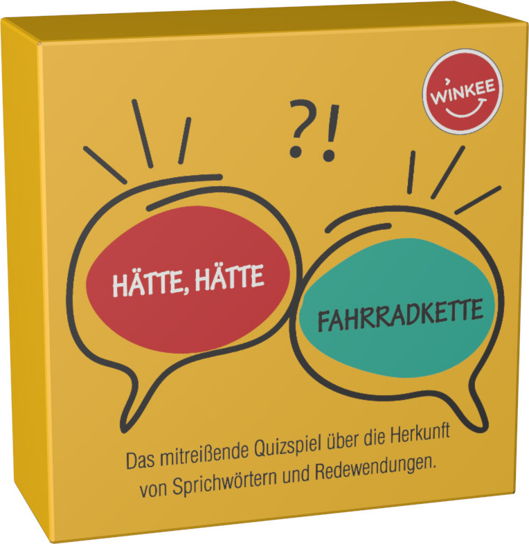Winkee - Hätte, hätte Fahrradkette - Das Redewendungen Quiz | Cooles Rate-Kartenspiel | 100 Quizfragen