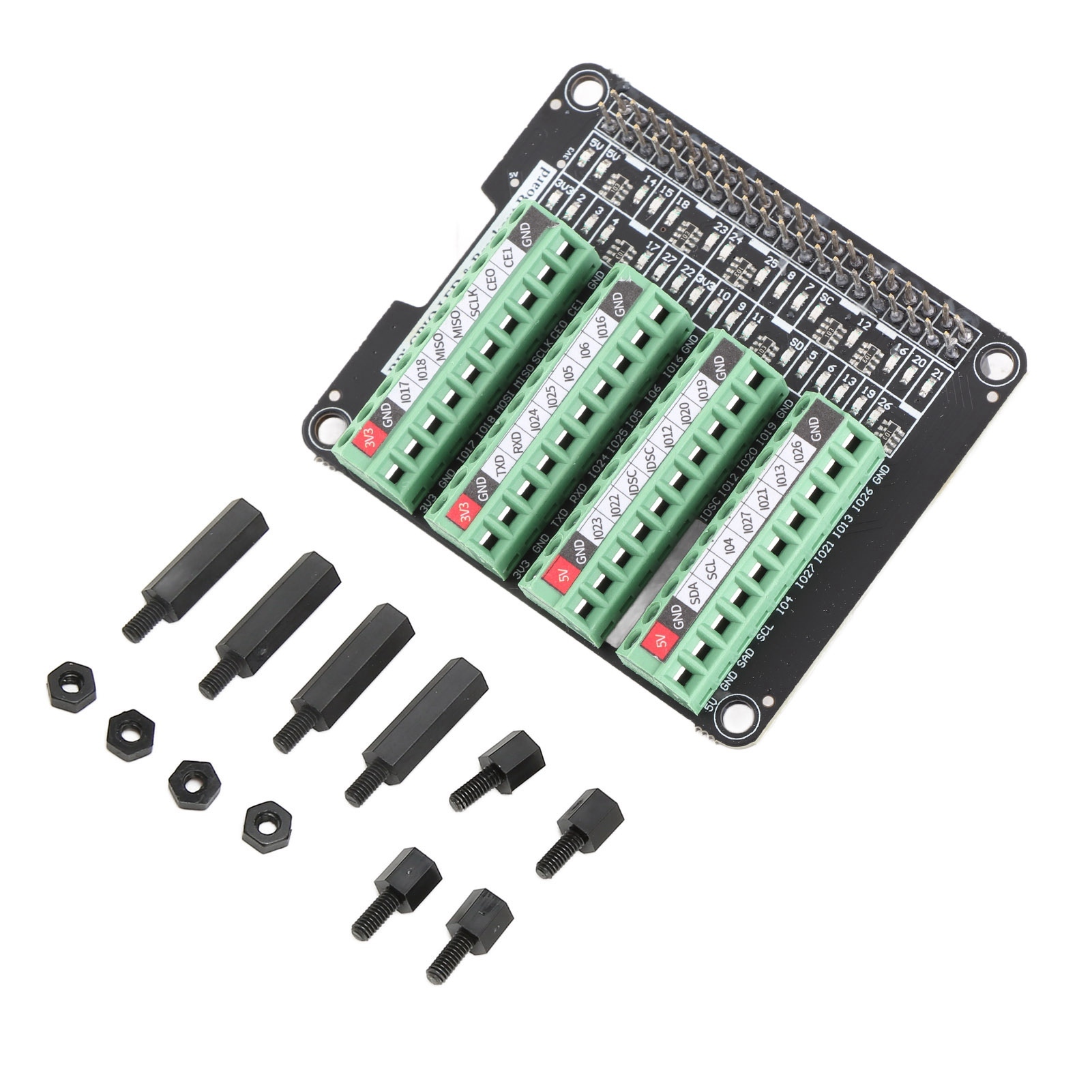 Cocosity Terminal Block Board,Terminal Block Modul,Terminal Block für RPI,Terminal Block Board Modul,3A Terminal Block Modul,Terminal Block Board für RPi