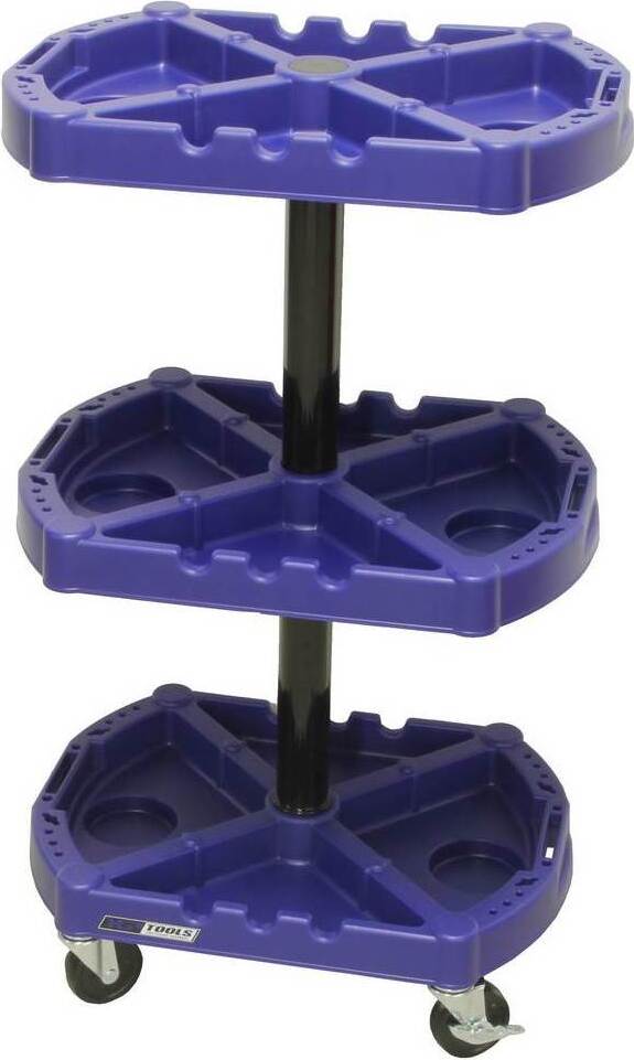 XPTools Werkstatttrolley 3 Ebenen Regal 87cm Werkzeug Trolley Werkstattsitz Hocker