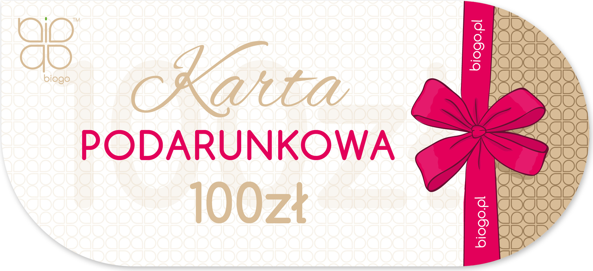 Geschenkkarte Voucher Biogo 100zl