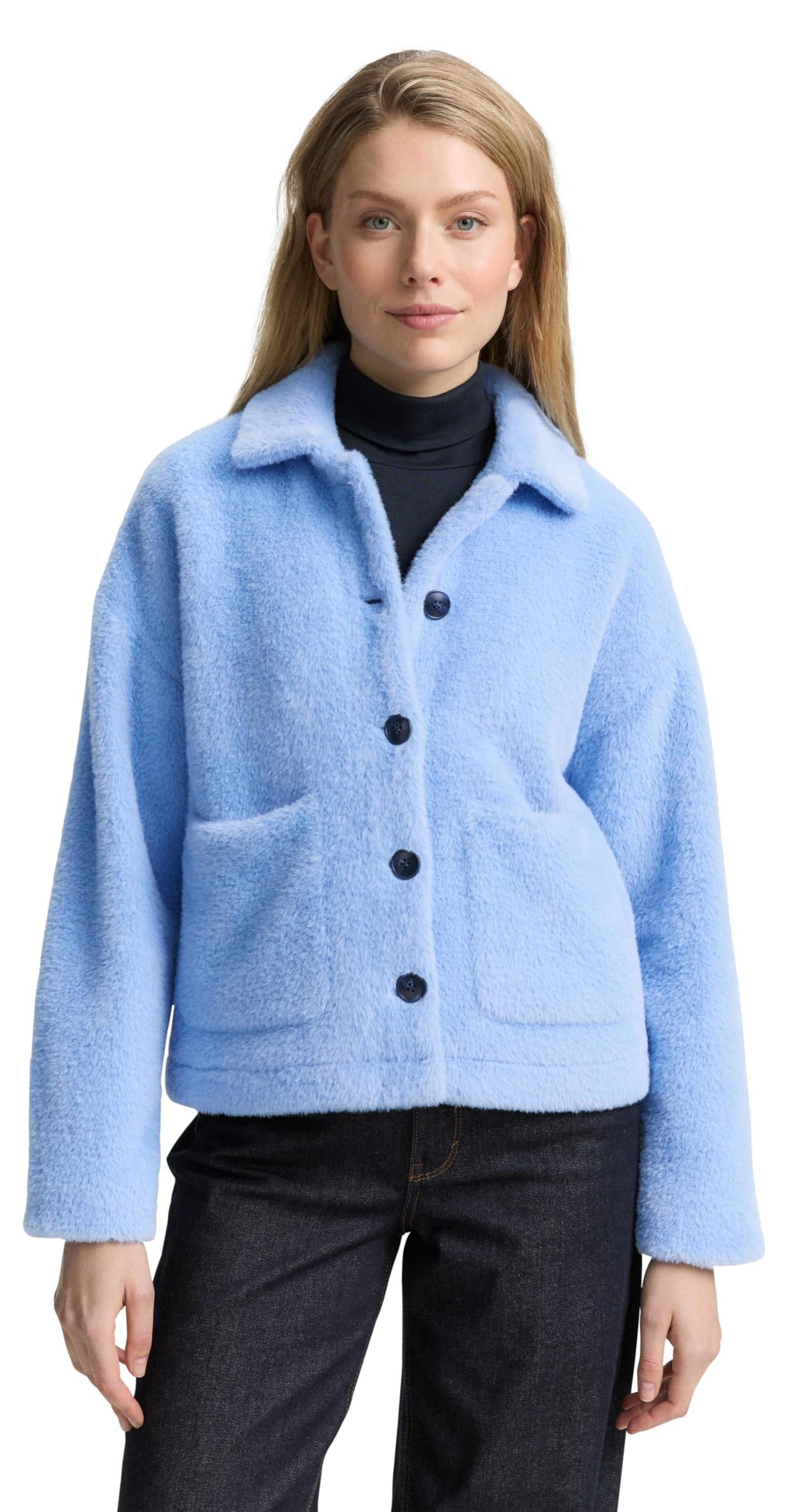 Tom Tailor Damen Jacke mit aufgesetzten Taschen