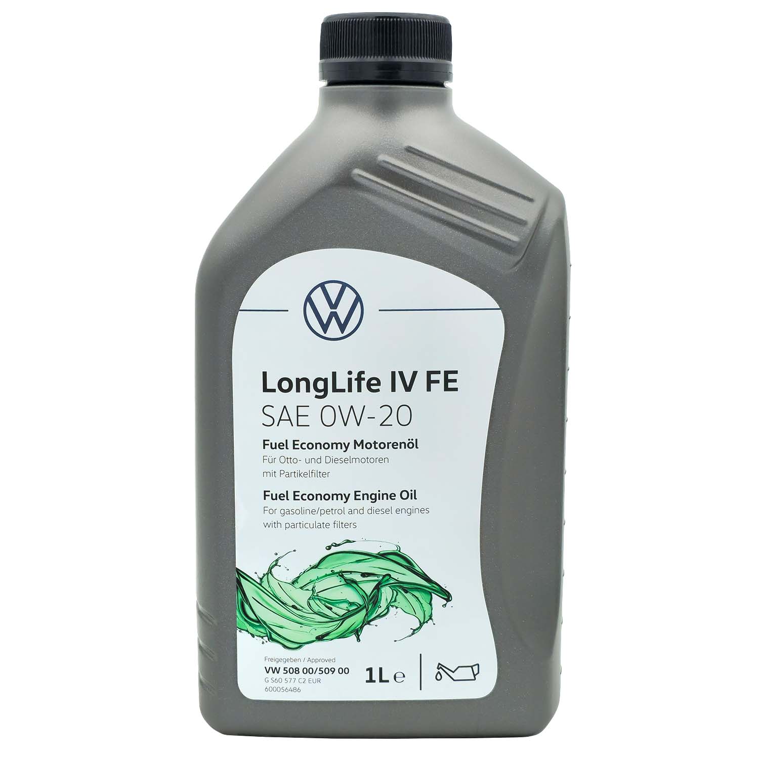 Volkswagen Motoröl 1L Longlife IV Longlife4 SAE 0W20 Norm 50800 50900 Öl GS60577C2EUR