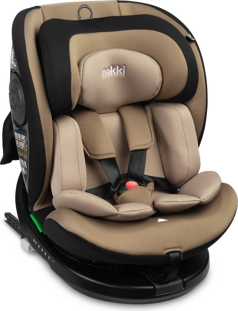 CARETERO Autositz Kinder Autokindersitz Mokki, ISOFIX, 40-150cm, Beige 56017