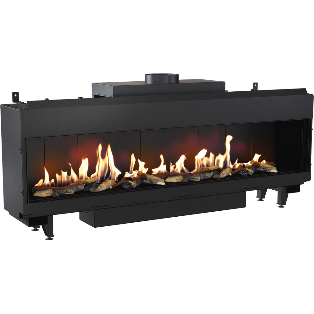 Plynový krb Leo 200 predný propán bután ∅ 130/200 14 kW
