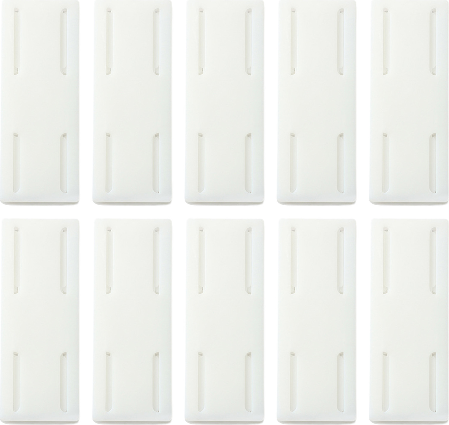 Stuttg 10pcs nahtloser Schlag freier stabiler platzsparender Sockelhalter mit Wandmontierter selbstkleber Stecker Lagerregale Haushaltszubehör-Weiß 3501173@Stuttg