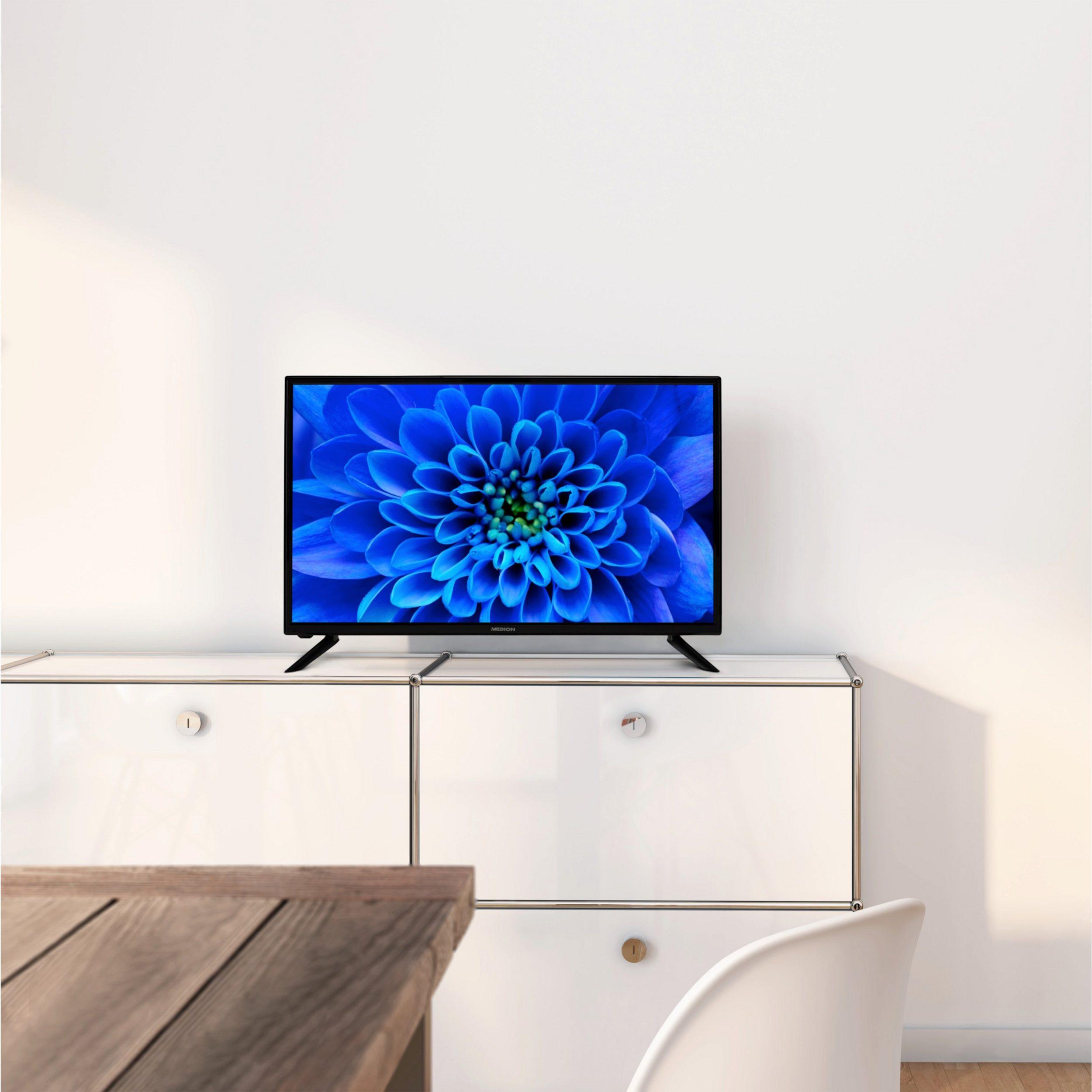 MEDION LIFE E13227, 81,3 cm (32"), 1366 x 768 px, HD, LCD, DVB-C, DVB-S2, DVB-T2 HD, Čierna