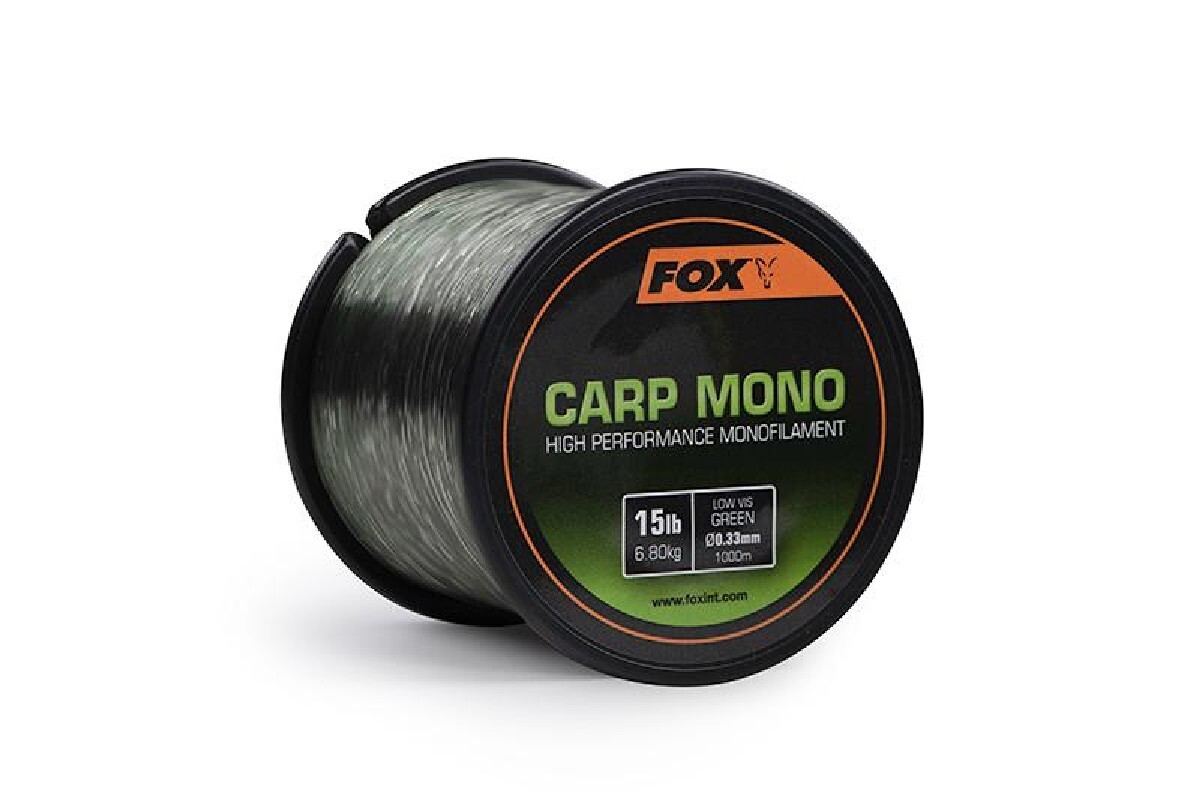 Fox Fishing Carp Mono Low Vis Green 0,33 mm 1000 m 15 lbs-6,8 kg Angelleine CML182