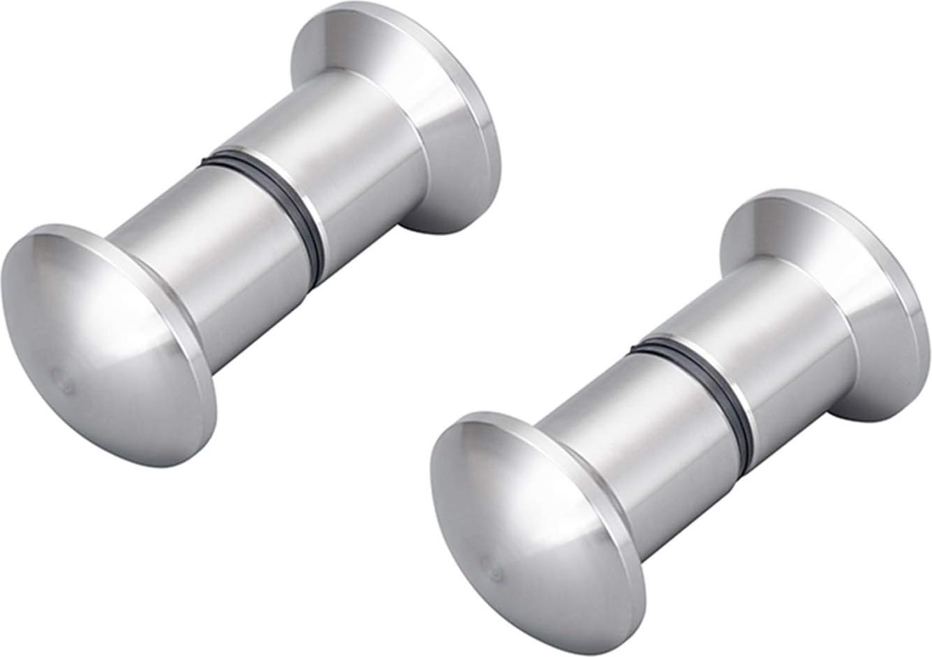 Markenlos 2 Stück doppelte Knopf Badezimmer Tür | Glastürknopf Dusche Beschlag | Türknopf Griff Knopf