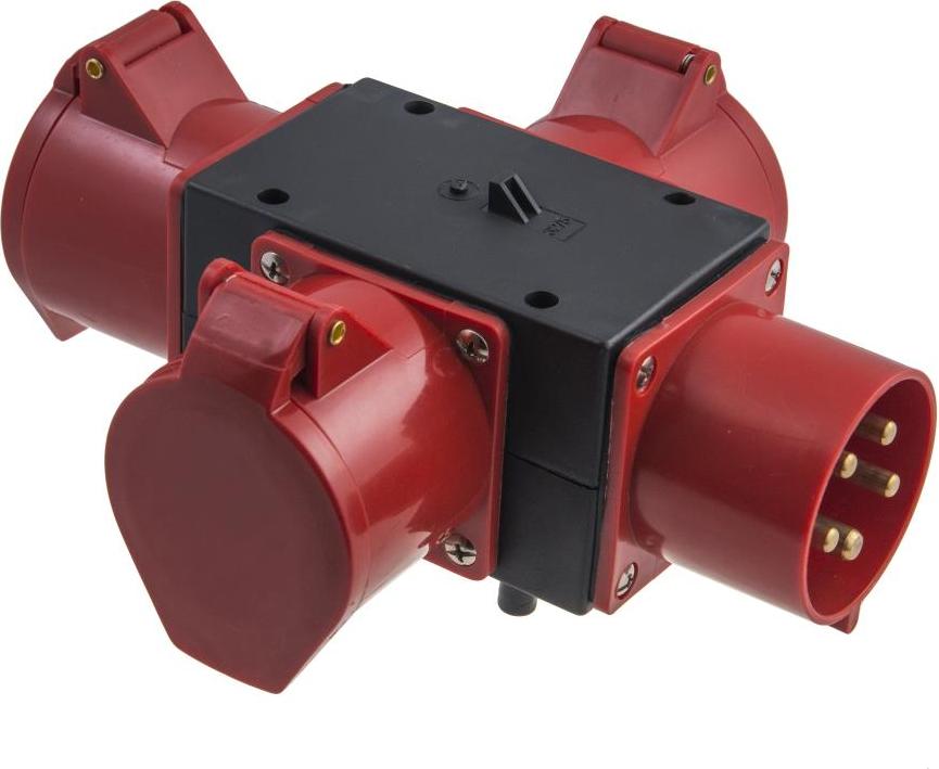 Pawbol Adapter Stromverteiler R-BOX MINI 2 Baustromverteiler Verteiler 3x32A/5p IP44