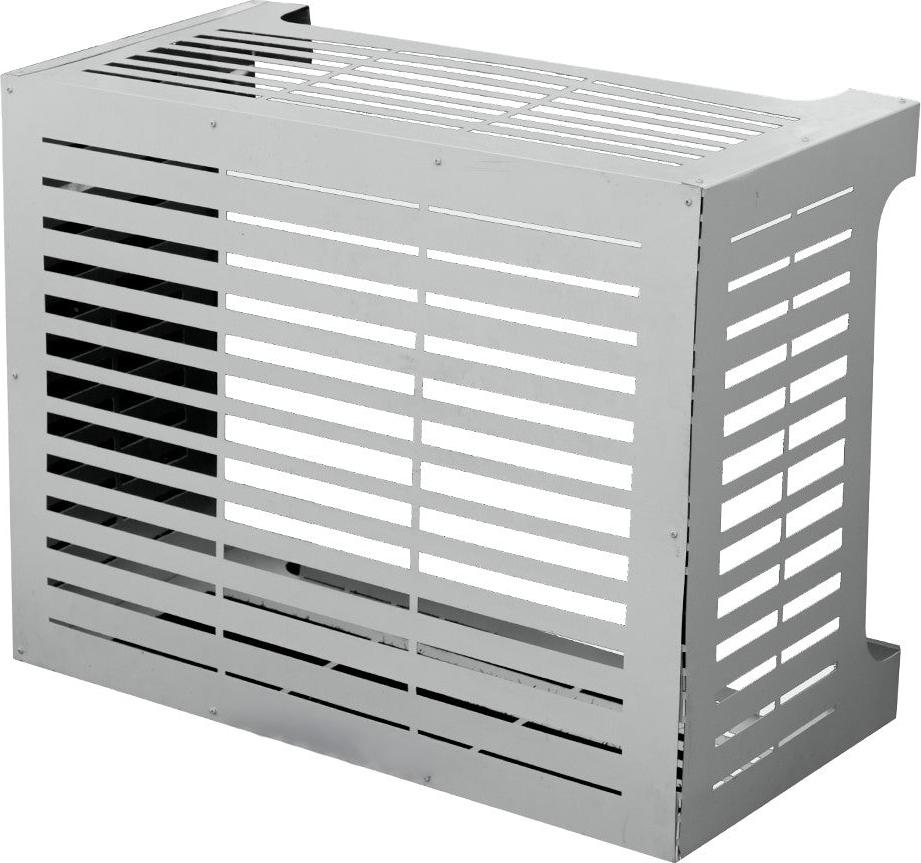 Divina Home Klimaanlagenabdeckung für LINEAR M Klimaanlage Weiß in Aluminium L86 x T44 x H68 cm