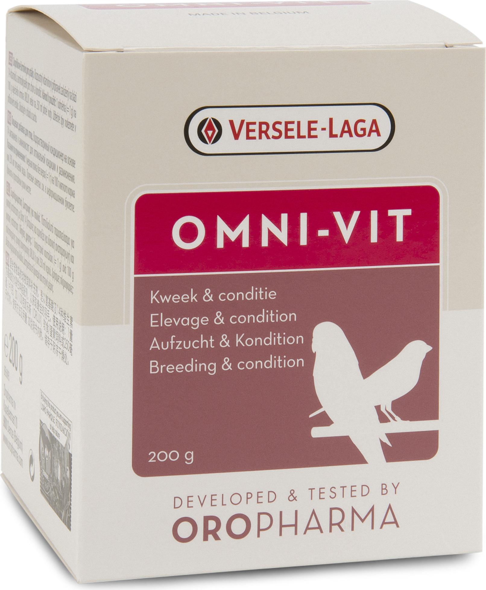 Versele-Laga NV Versele Laga Oropharma Omni-Vit Vogelvitamine 200G - Nährstoffmischung Für Gesunde VögelVogelvitamine Versele Laga Oropharma Omni-Vit 200G - Nährstoffmischung Für Vögel 20052