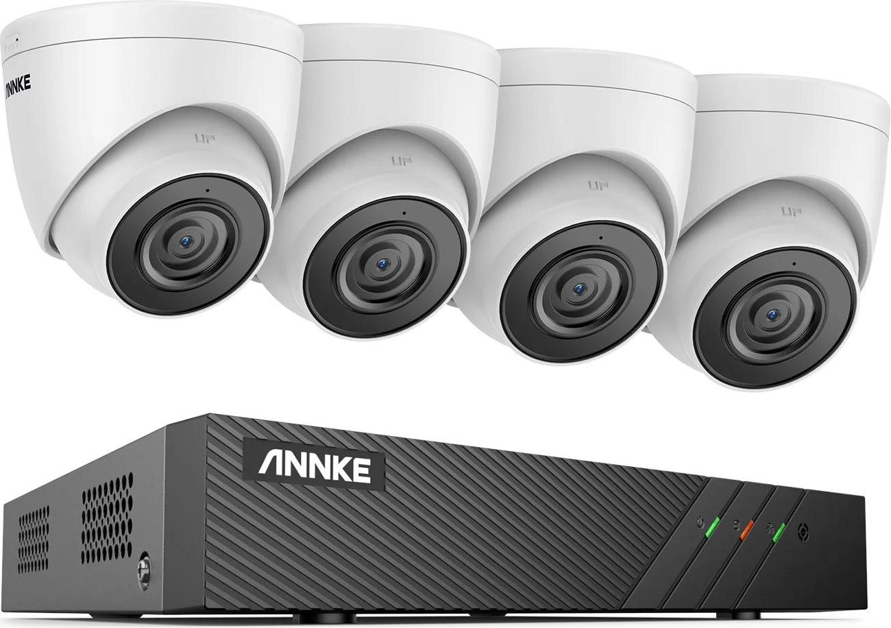 Monitorovací kamerový systém, 8-kanálové pripojenie, možnosť nočného videnia, 4CH vežová kamera, žiadne