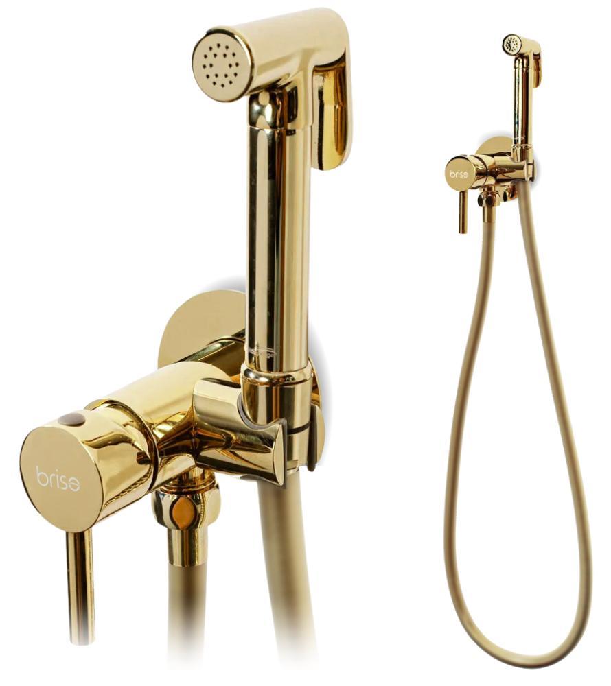 BRISO Bidet Wasserhahn Einbau Bidet Wasserhahn WC Wasserhahn Badezimmer Gold