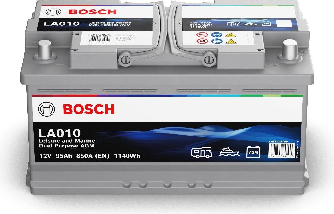 BOSCH Starterbatterie 12V 95Ah 850A/EN Batterie 0 092 LA0 100