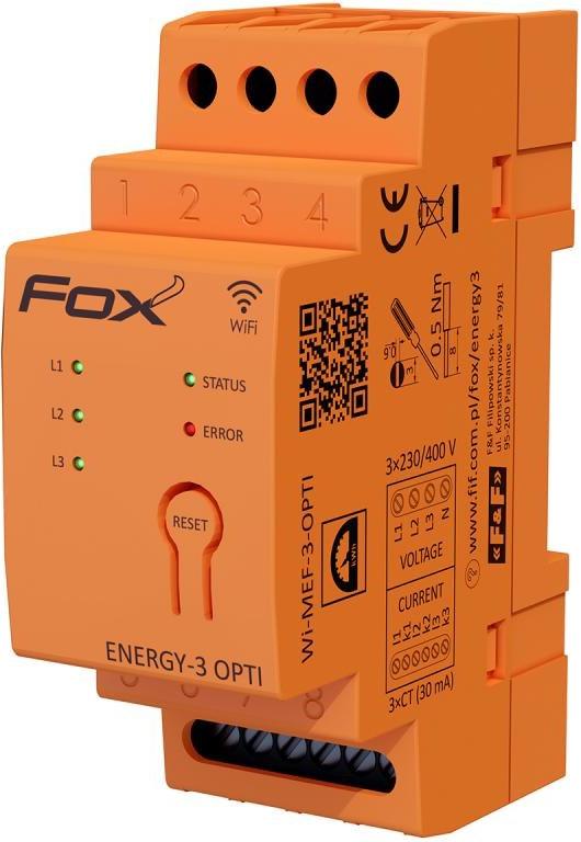 F&F | Energiemessgerät 3-OPTI-40 - WLAN - Präzise Messung - Echtzeitüberwachung - Benutzerfreundlich WI-MEF-3-OPTI-100