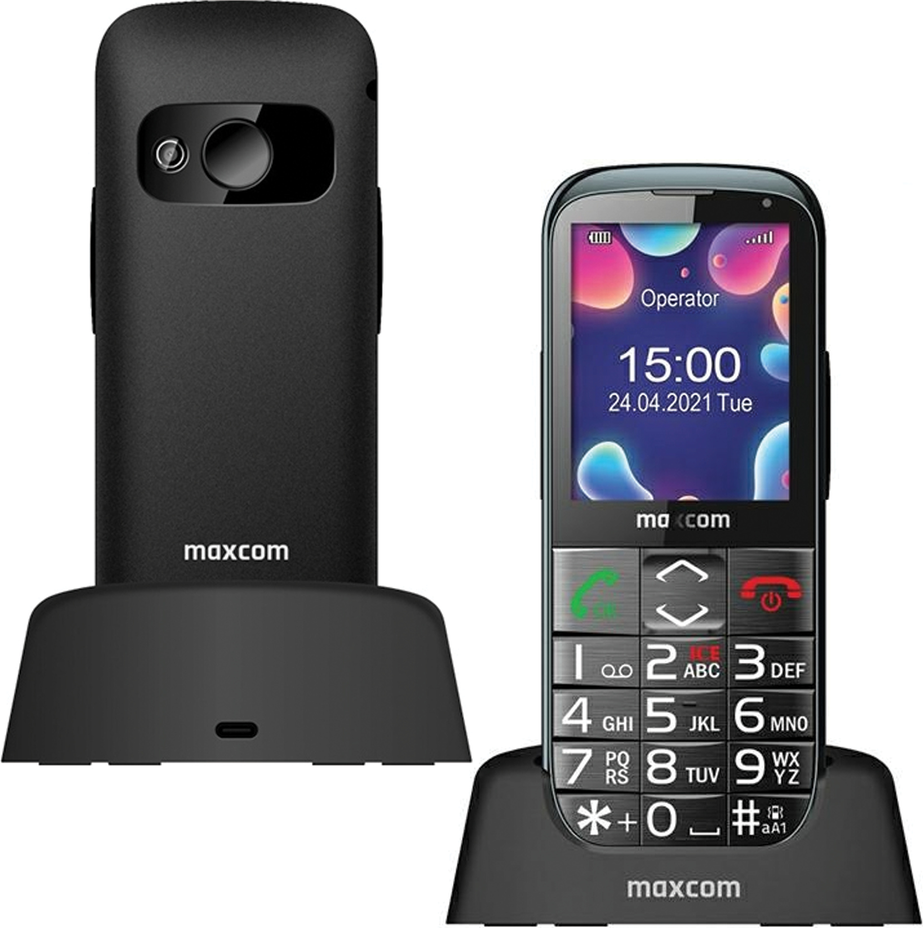 Maxcom MaxCom MM724 5.59 cm (2.2") 85 g Black Senior phone null
