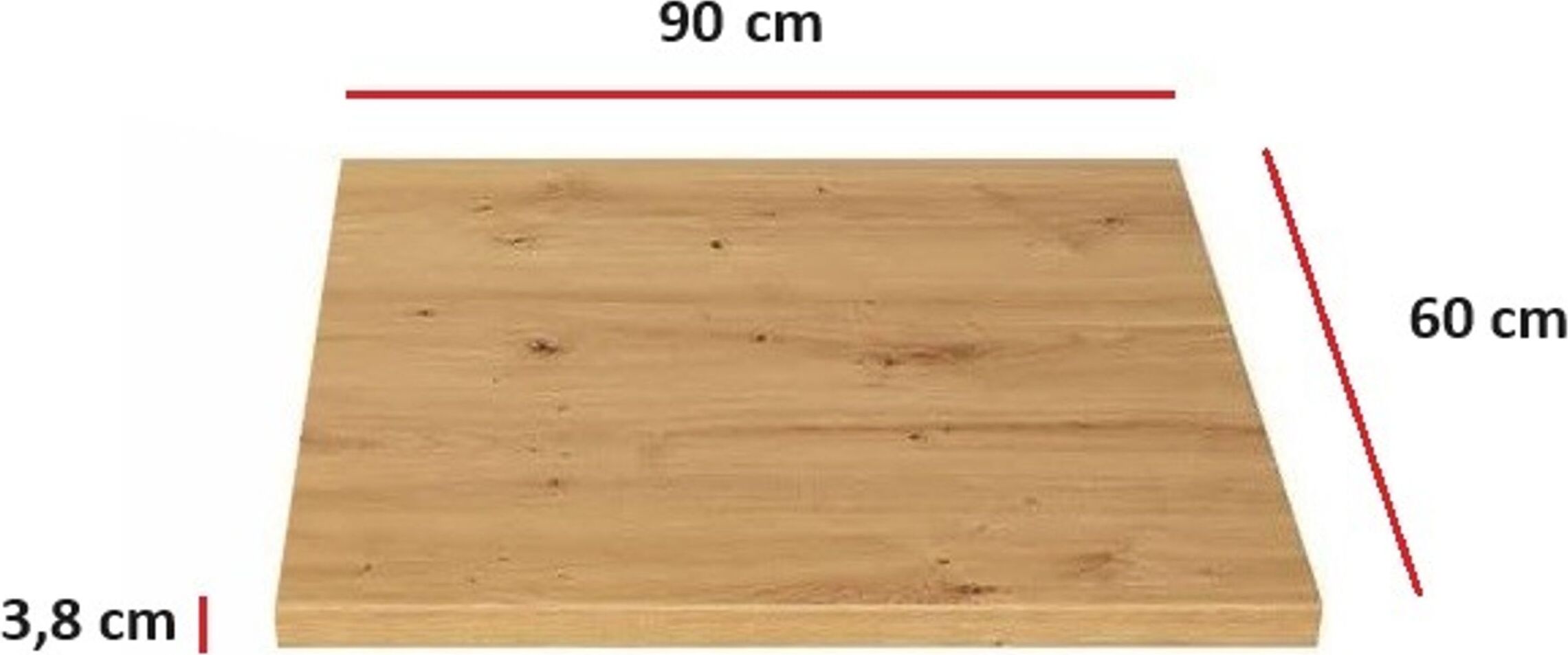 Küchenpreis-Bombe Küchen Arbeitsplatte 90 cm 38 mm Küchenzeile Küchenblock Eiche Artisan Eko Stilo