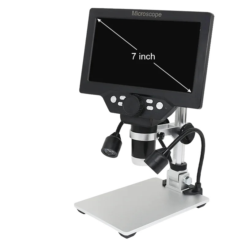 Digitálny mikroskop, prenosný, LCD video displej, 1200x Li BAT svetlo