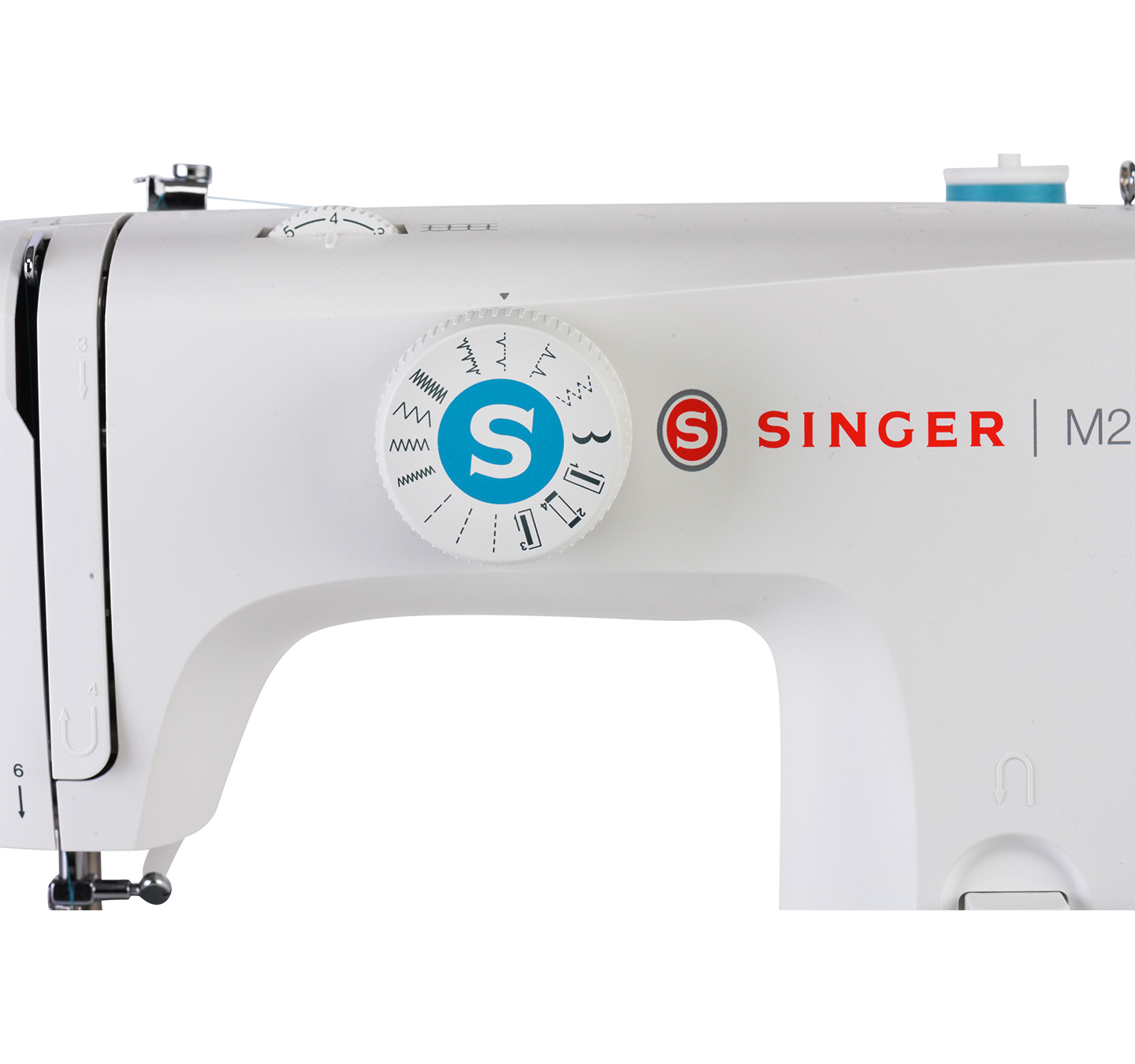 Singer M2105 - Nähmaschine - 8 Stiche - 4 Einstufen-Knopflöcher
