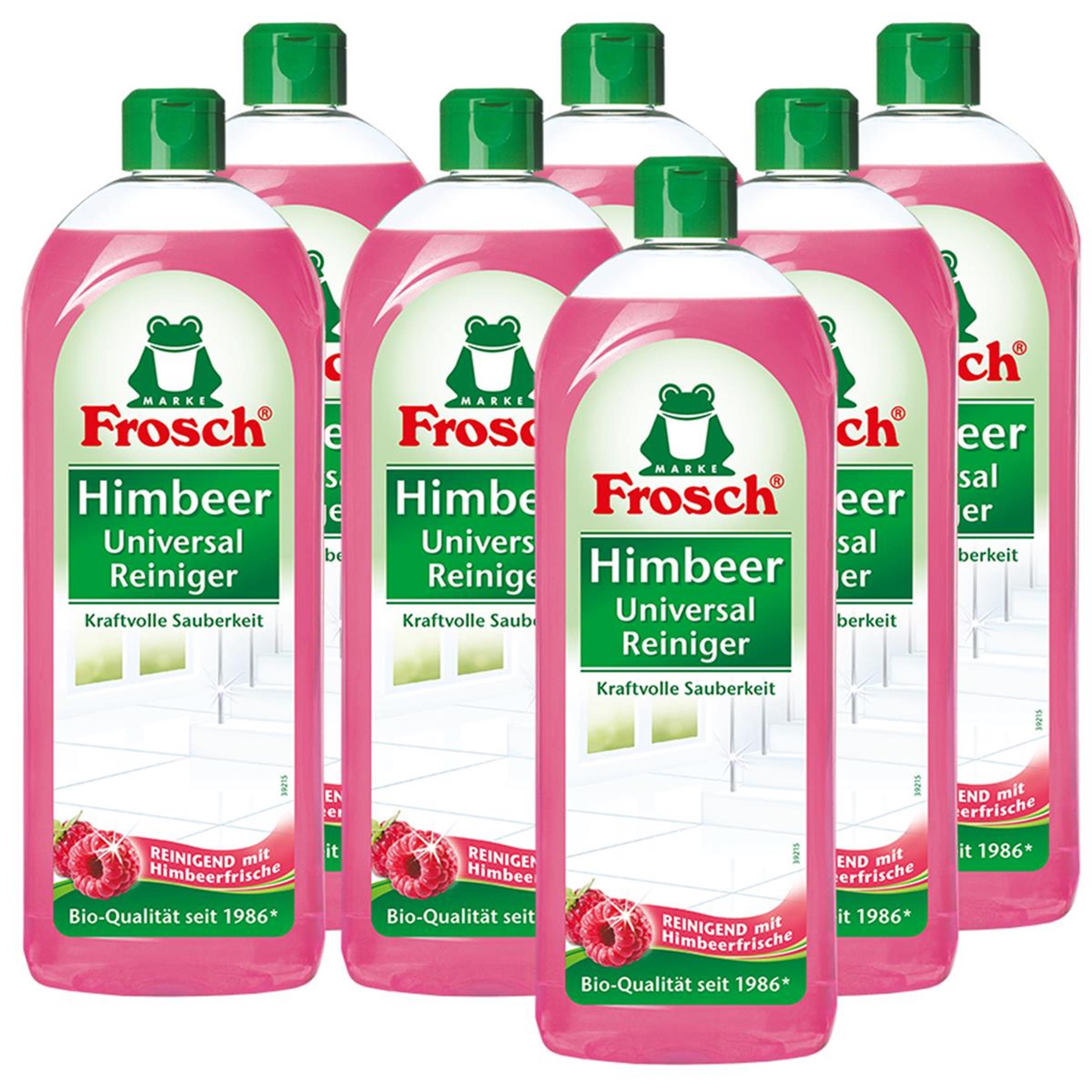 Erdal Frosch Himbeer Universal-Reiniger 750 ml - Kraftvolle Sauberkeit (7er Pack)
