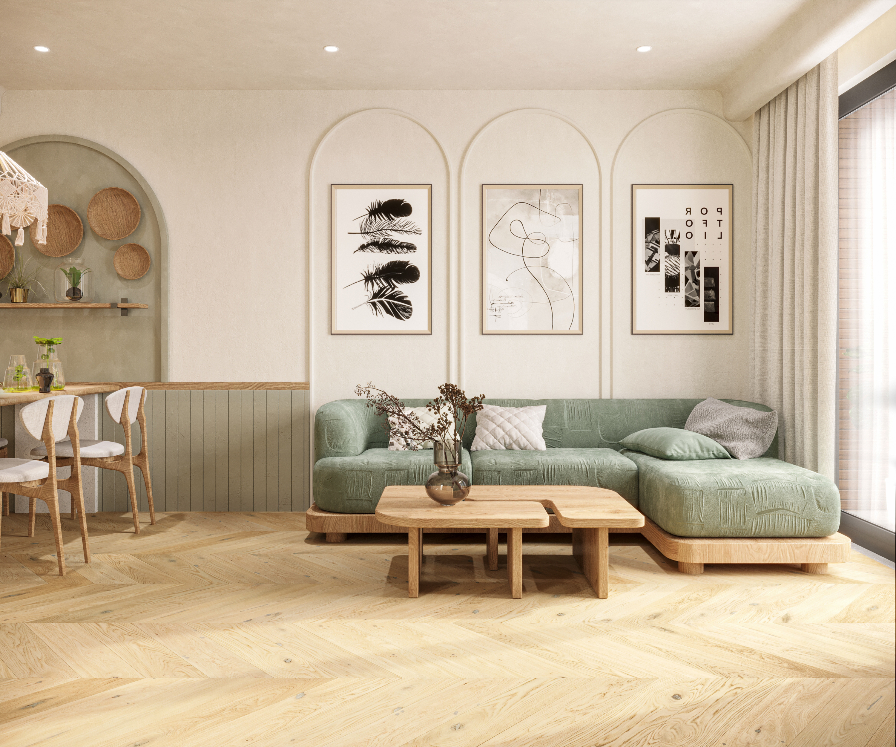 Holzfloors Chevron Vintage Parkettbrett - Neu Weiß 14 x 145 x 810 m