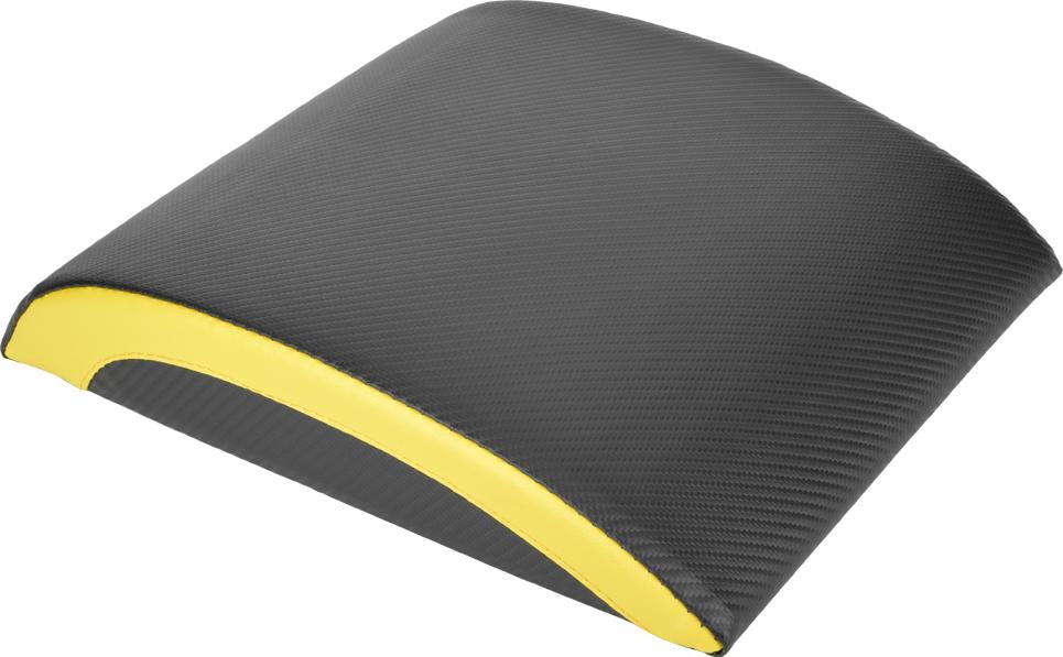 Gistuch Tragbare Fitness -Sit -Up -Pad -Matten -Taillen -Trainingsausrüstung Schwarz gelb