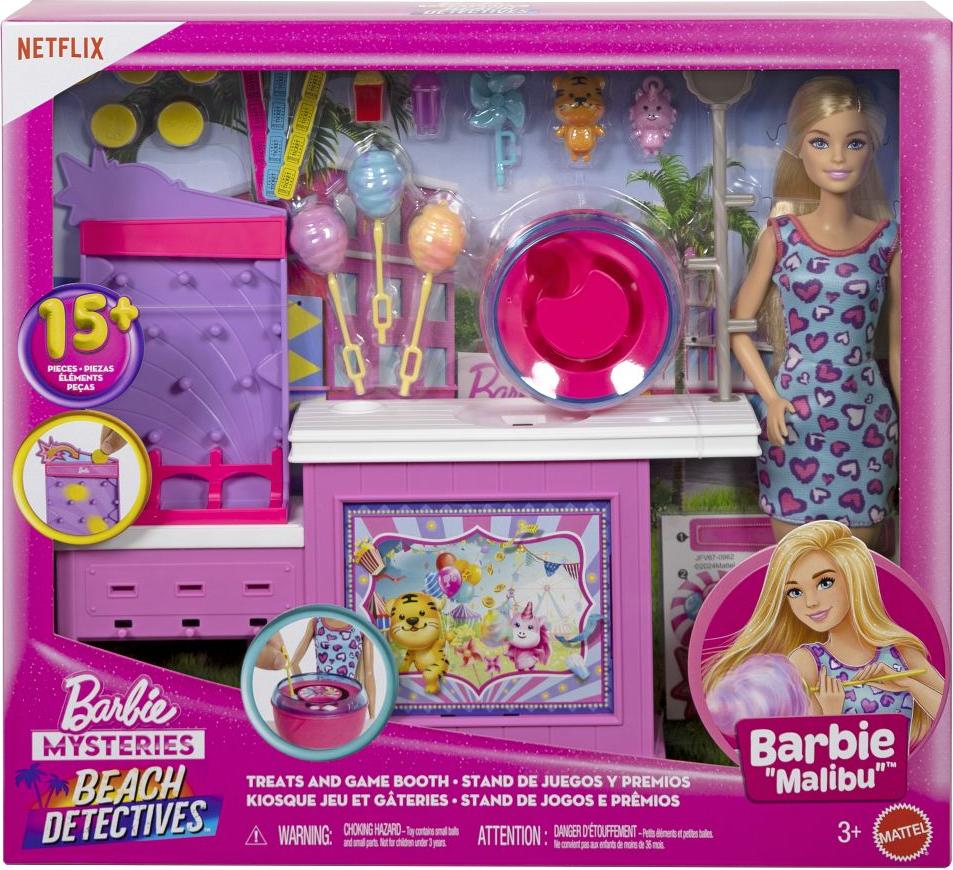 Mattel Barbie Spielset Zuckerwatte und Spiele - Puppe und Zubehör JFV67