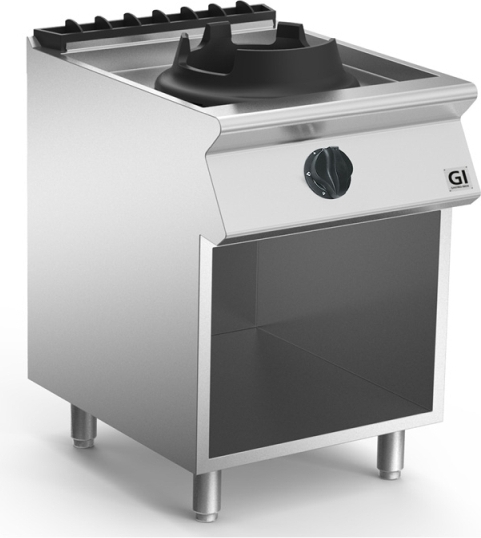 Gastro-Inox GI 700 HP Wok-Brenner mit 1 Brenner 14kW, 60cm
