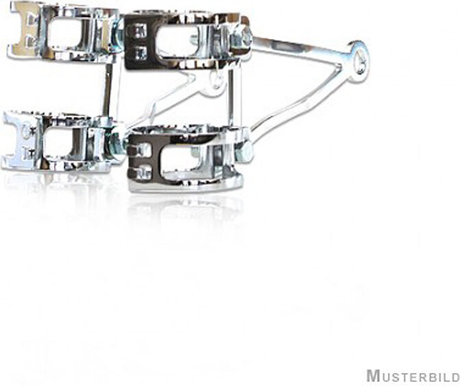 4U-Onlinehandel Lampenhalter-Set Alu-Chrom 55-58 mm 2.018.111