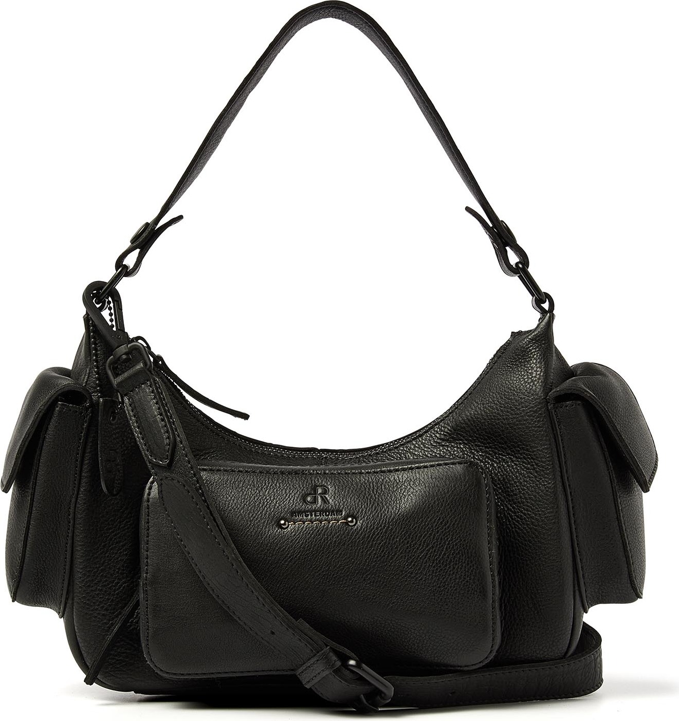 dR Amsterdam Hand-Schultertasche | Damen Umhängetasche | Handtasche Damen | Umhängetasche Damen | Tampa - 933737 Black