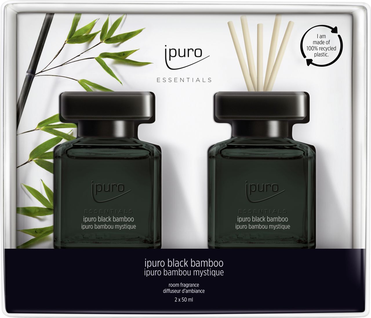 ipuro ESSENTIALS black bamboo, Duftflasche