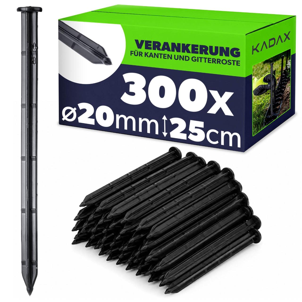 KADAX Pins Anker für Agrotextilien 300 Stück 25 cm stark