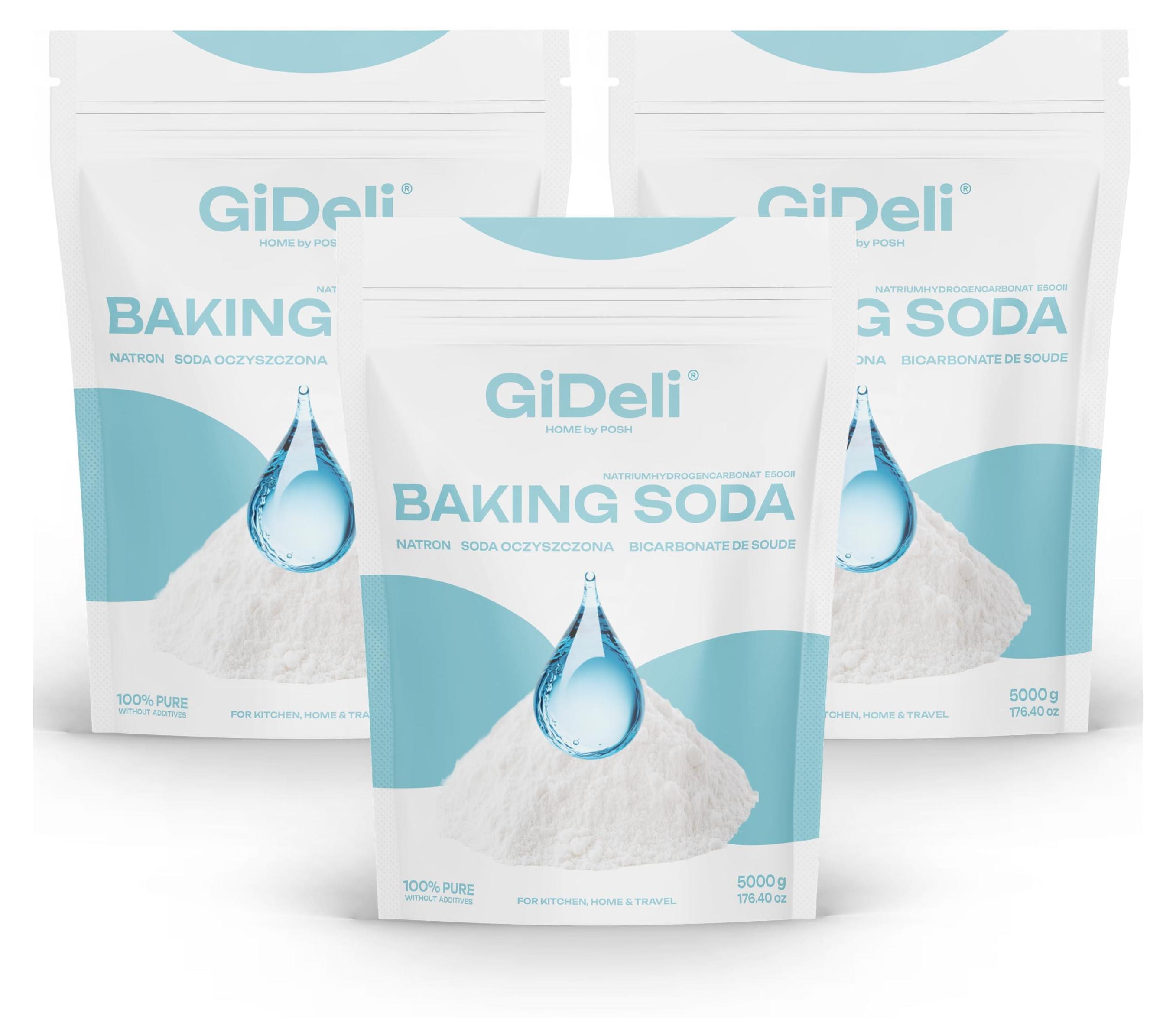 Posh GiDeli Natron Pulver 3x5kg (15kg) Baking Soda E500ii Natriumbicarbonat
