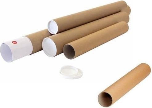 Versandrohr Durchmesser 60mm Länge 430mm A2 braun Wandstärke 2mm TRANSPAK 5730041