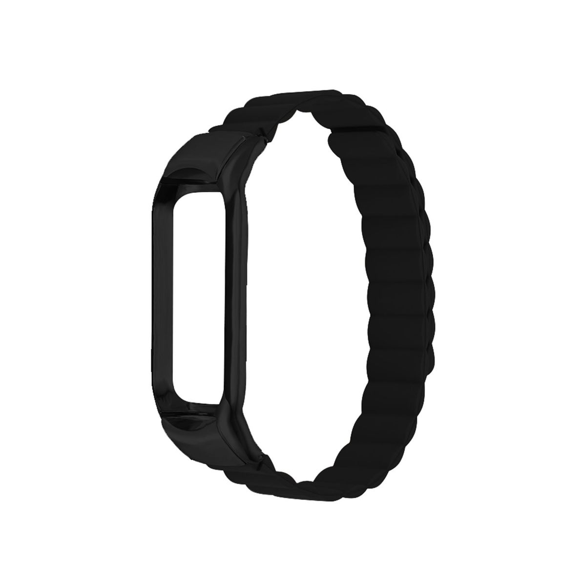 Pre Xiaomi Mi Band 4 / 3 Vysokokvalitný plastový / silikónový remienok Smart Sport Strap Black