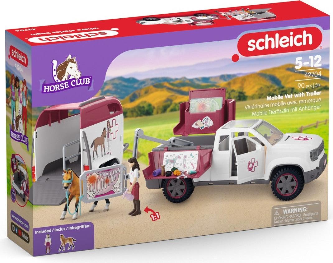 Northix Spielset für Pferdeärzte mit Anhänger, inkl. Zubehör