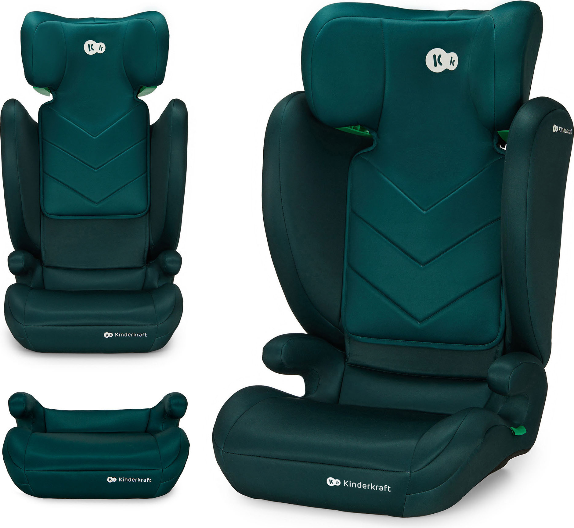 Scaun Auto Kinderkraft I-Spark, I-Size 100-150 Cm, Zelená