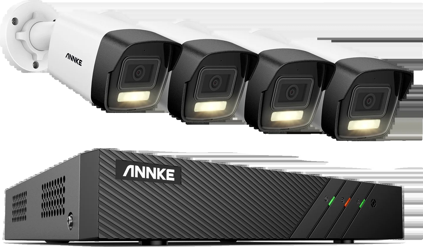 Bezpečnostný kamerový systém IP, inteligentný s dvojitým osvetlením, 6MP HD kvalita, 8CH 4dielne súpravy I51EL, 4T
