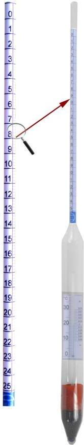 Vina Saccharometer 0 - 25 % mas.