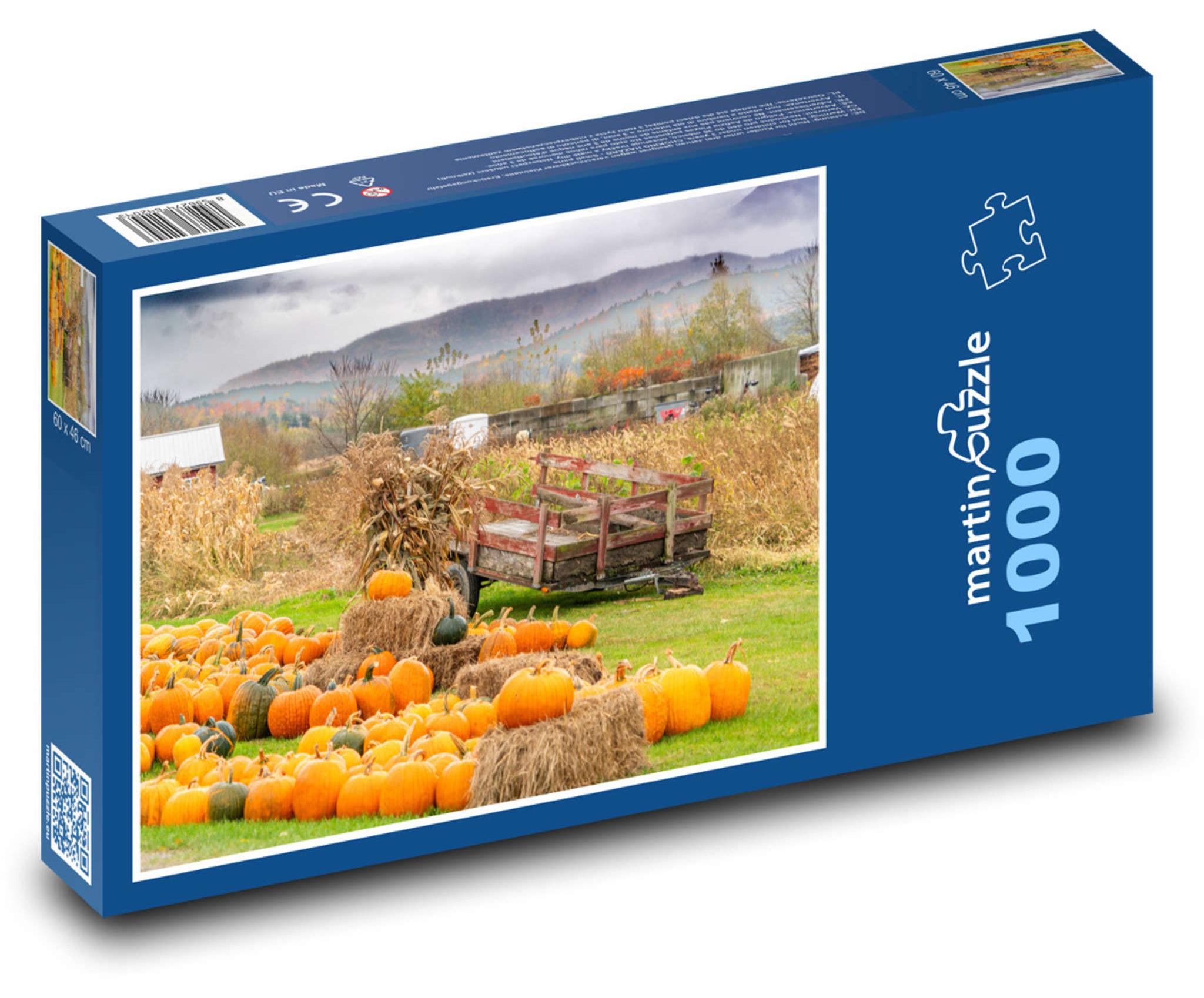 MCprint Puzzle 1000 Herbstliche Kürbisernte - martinpuzzle