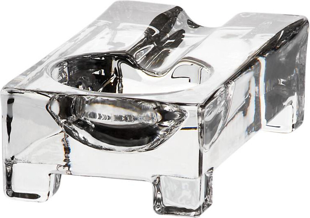 Cristalica GmbH Zigarrenascher Casablanca 13x7cm, Transparent, aus Bleikristall GC00059